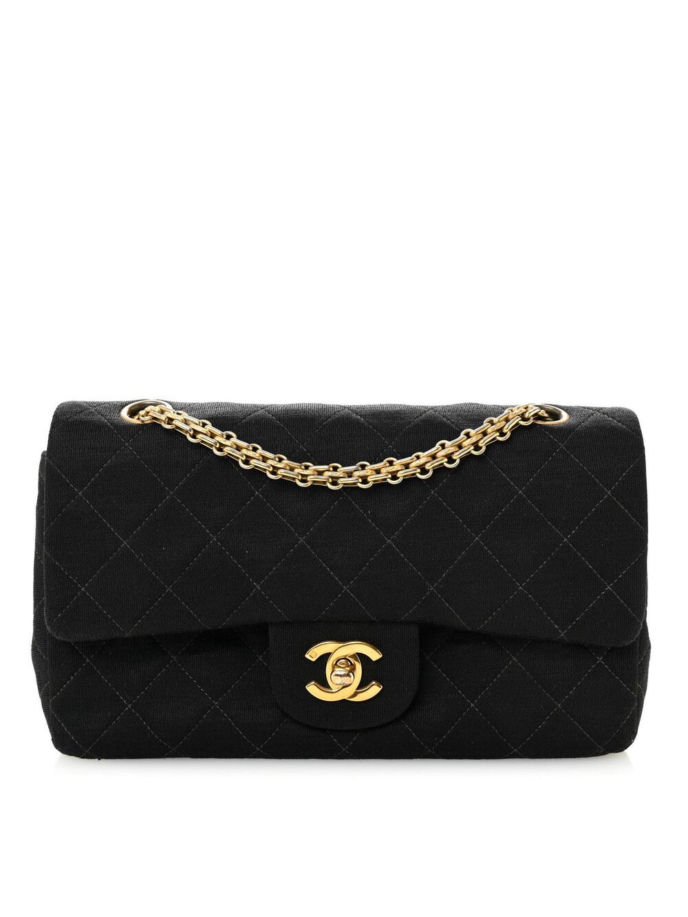 Chanel Jersey Quilted Small Double Flap #282553C39B